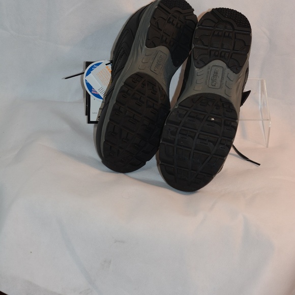 DAKOTA BLACK SLIP ON STEEL TOED Leather SHOES MENS SZ 8 NWT - Picture 2 of 7